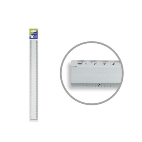 12433-REGLA ALUMINIO 30 CM BISMARK 314301