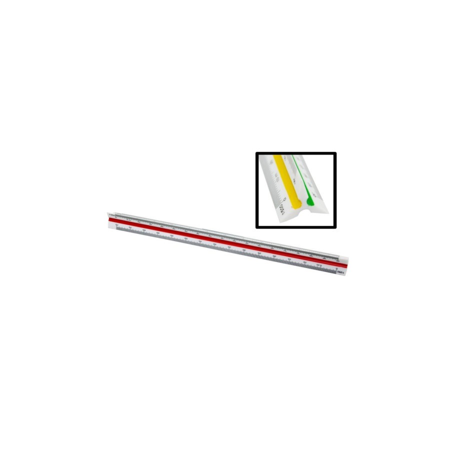 12436-ESCALIMETRO PLASTICO 30 CM BISMARK 303641