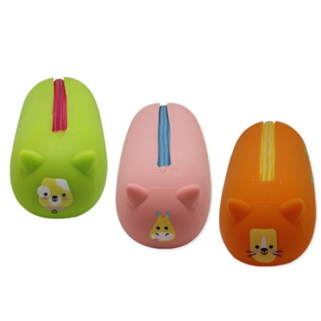 12446-SQUEEZY PORTATODO SILICONA ANIMALS BISMARK 330124