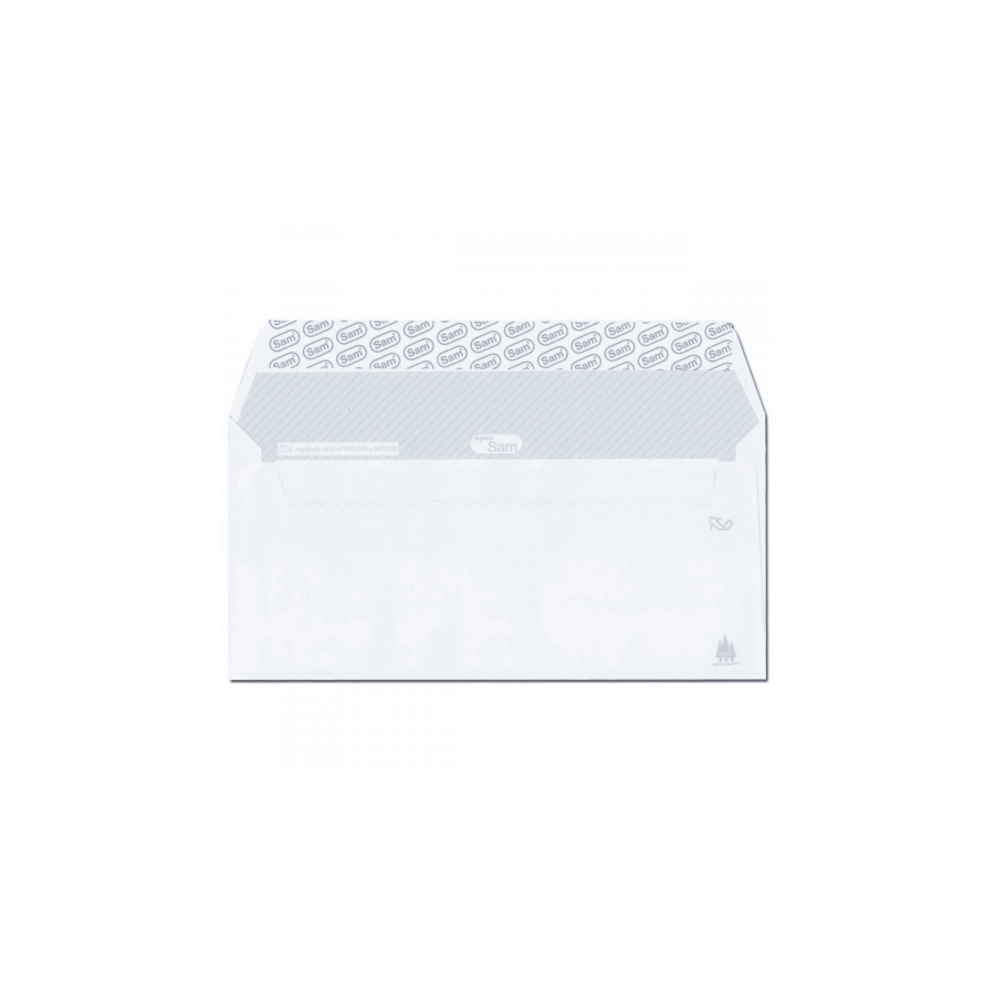 1246-CAJA 500 SOBRES AMERICANO (115X225) OFFSET BLANCO 90 GRS. OPENSAM AUTOADHESIVO CON TIRA DE SILICONA SAM 247684