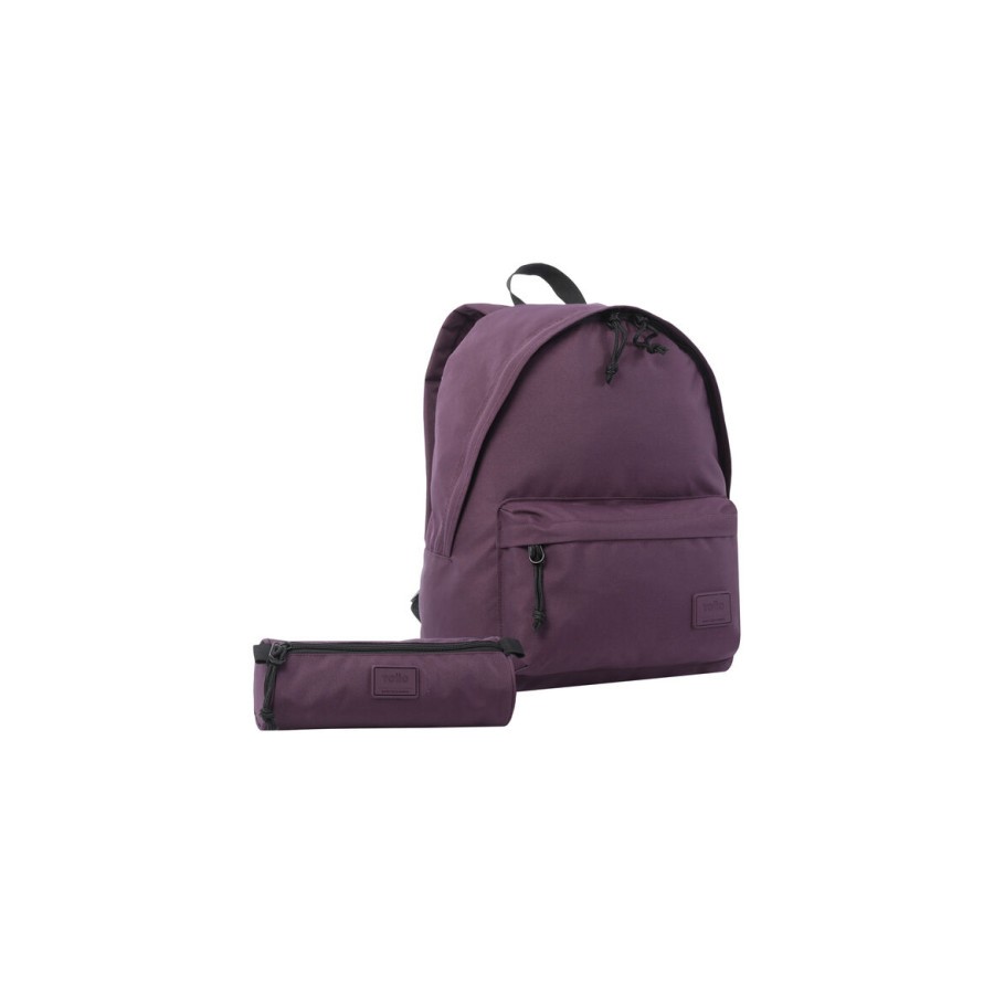 12462-PACK MOCHILA + ESTUCHE COLOR MORADO - KALEX TOTTO MA04COM093-22200-M50