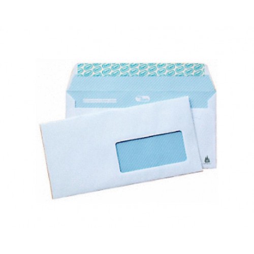 1247-CAJA 500 SOBRES AMERICANO (115X225) OFFSET BLANCO 90 GRS. VENTANA DERECHA 45X100 B.20 D.20 OPENSAM AUTOADHESIVO CON