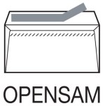 1249-CAJA 500 SOBRES AMERICANO (115X225) OFFSET BLANCO 90 GRS. VENTANA DERECHA 45X100 B.20 D.20 OPENSAM AUTOADHESIVO TIR