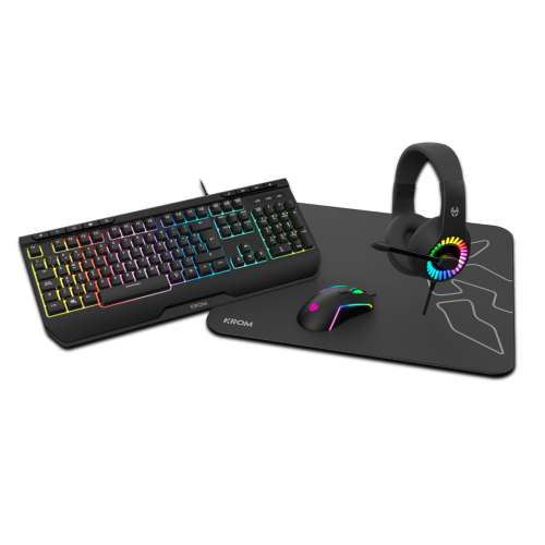 12491-KROM KIT GAMING 4 en 1 KENYA. RGB