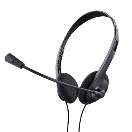 12493-Trust 24659 auricular y casco Auriculares Alambrico Diadema Llamadas/Musica Negro