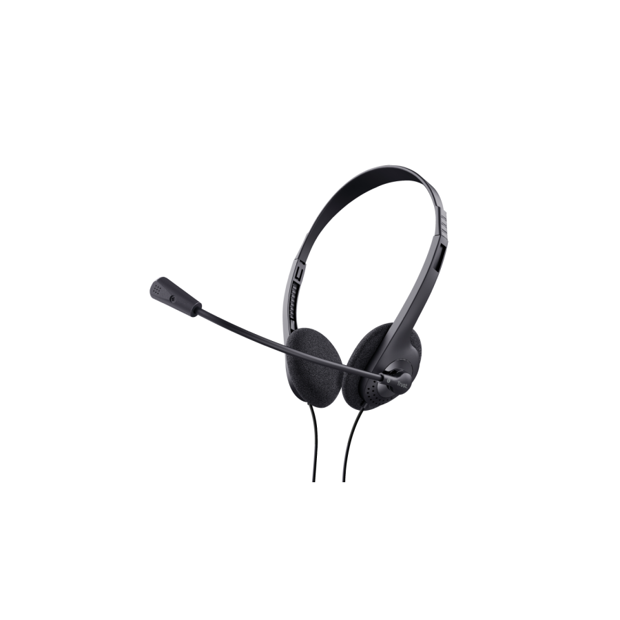 12493-Trust 24659 auricular y casco Auriculares Alambrico Diadema Llamadas/Musica Negro