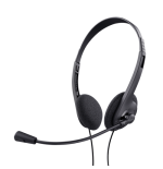 12494-Trust 24659 auricular y casco Auriculares Alambrico Diadema Llamadas/Musica Negro