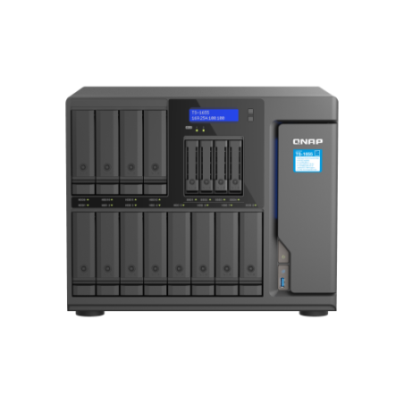 12509-QNAP TS-1655 NAS Torre Ethernet Negro