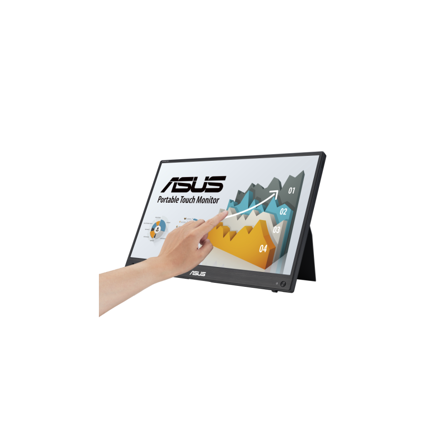 12532-ASUS ZenScreen MB16AHT 39,6 cm (15.6") 1920 x 1080 Pixeles Full HD Pantalla tactil Negro
