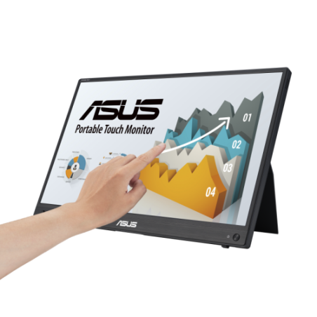 12532-ASUS ZenScreen MB16AHT 39,6 cm (15.6") 1920 x 1080 Pixeles Full HD Pantalla tactil Negro