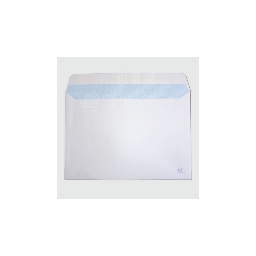 1254-CAJA 250 BOLSAS DIN C5 (162X229) OFFSET BLANCO 90 GRS. AUTOSAM AUTOADHESIVO CON TIRA DE SILICONA SAM 148007