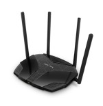 12549-Mercusys MR80X router inalambrico Gigabit Ethernet Doble banda (2,4 GHz / 5 GHz) Negro
