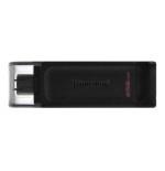 12611-Kingston Technology 70 unidad flash USB 256 GB USB Tipo C 3.2 Gen 1 (3.1 Gen 1) Negro