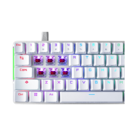 12634-TECLADO ASUS ROG FALCHION ACE WHITE (BLANCO)