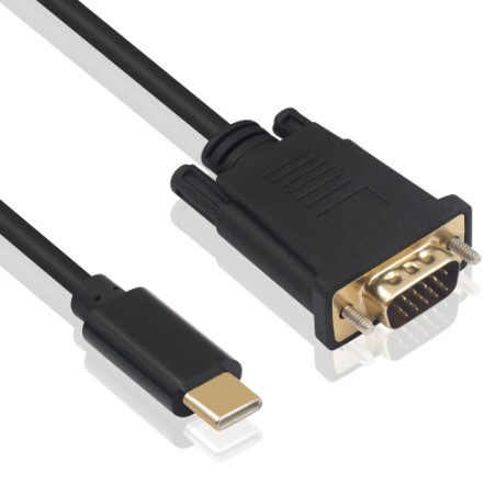 12647-Ewent EC1052 adaptador de cable de video 1,8 m USB Tipo C VGA (D-Sub)