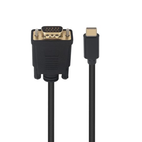 12648-Ewent EC1052 adaptador de cable de video 1,8 m USB Tipo C VGA (D-Sub)