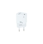 12710-TooQ Cargador de Pared GAN USB-C/PD 30W, Blanco