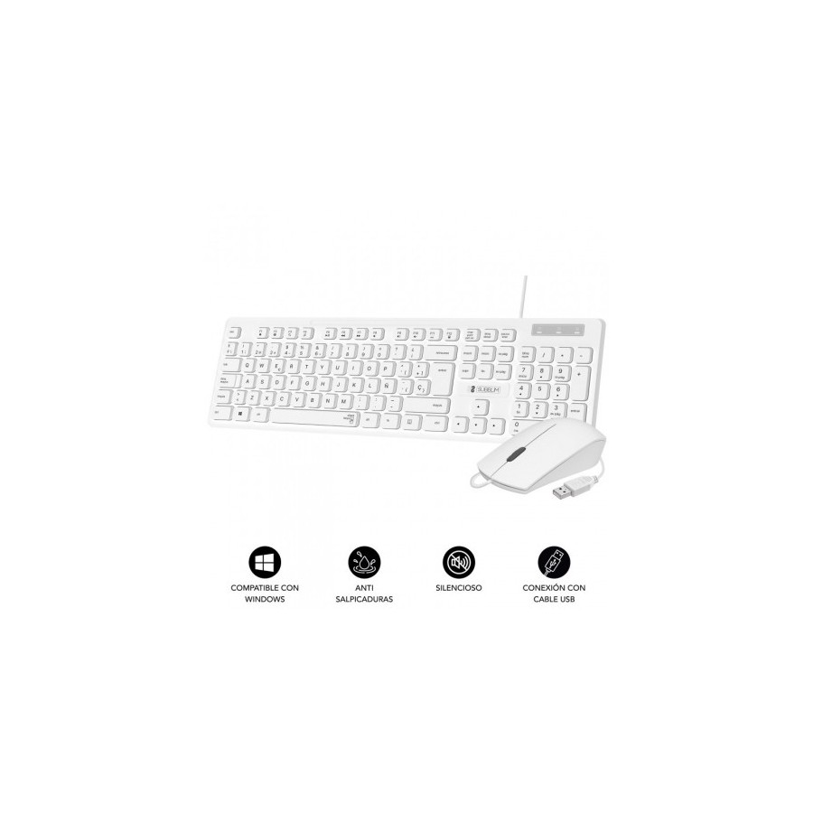 12729-COMBO BUSINESS SLIM SILENCIOSO CON CABLE USB B