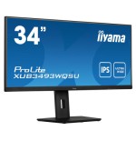 12736-MONITOR IIYAMA 34" XUB3493WQSU-B5, IPS, 75HZ, 4MS, HDMI, USB, DISPLAYPORT, ALT, REG ALT, GIRO, INCL