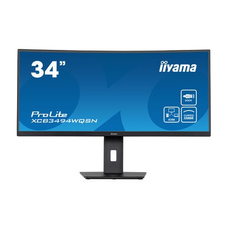 12738-iiyama ProLite XCB3494WQSN-B5 LED display 86,4 cm (34") 3440 x 1440 Pixeles UltraWide Quad HD Negro