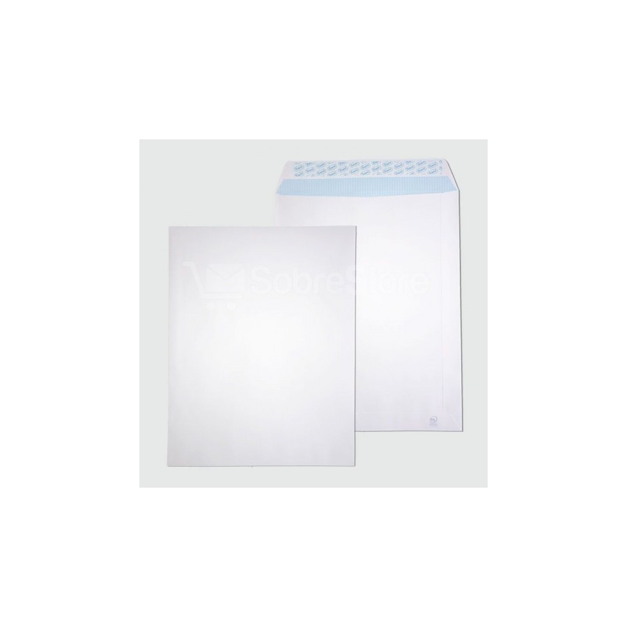 1274-CAJA 250 BOLSAS RADIOGRAFIA (310X410) OFFSET BLANCO 100 GRS. AUTOSAM AUTOADHESIVO TIRA DE SILICONA SAM 147306