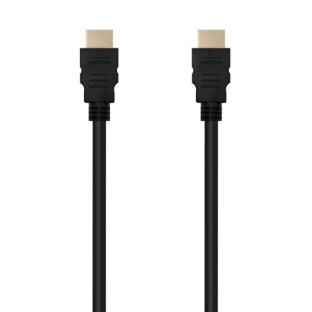 12763-Nanocable Cable HDMI V1.4 Alta Velocidad / HEC), A/M-A/M, Negro, 1 m