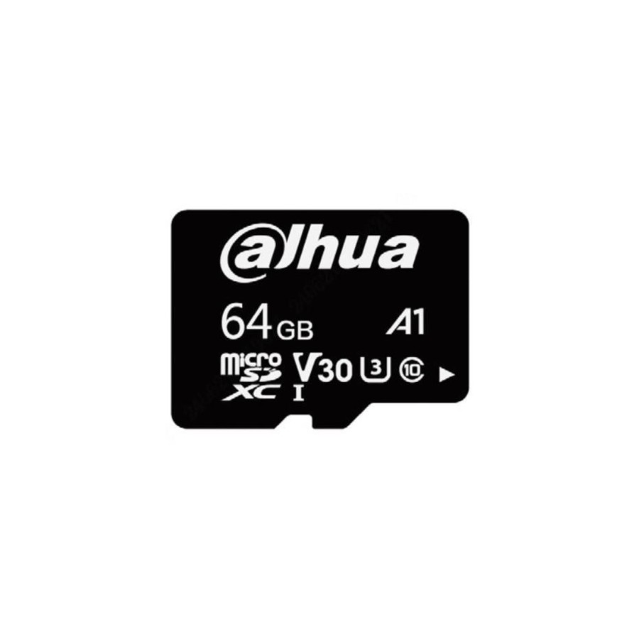 12779-DAHUA MICROSD 64GB, ENTRY LEVEL VIDEO SURVEILLANCE MICROSD CARD, READ SPEED UP TO 100 MB/S, WRITE SPEED UP TO 40 M