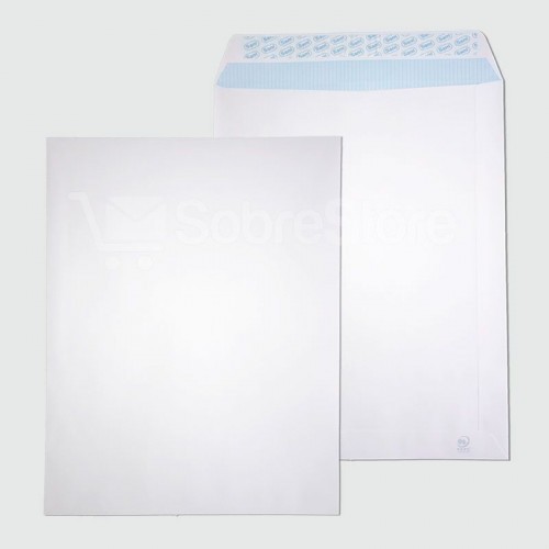 1279-CAJA 100 BOLSAS RADIOGRAFIA (370X450) OFFSET BLANCO 100 GRS. AUTOSAM AUTOADHESIVO CON TIRA DE SILICONA SAM 147554