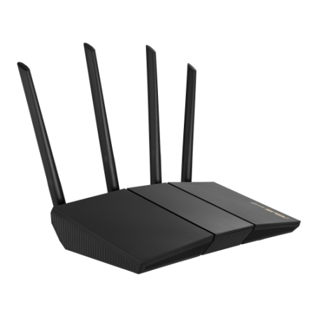 12790-ASUS RT-AX57 router inalambrico Gigabit Ethernet Doble banda (2,4 GHz / 5 GHz) Negro