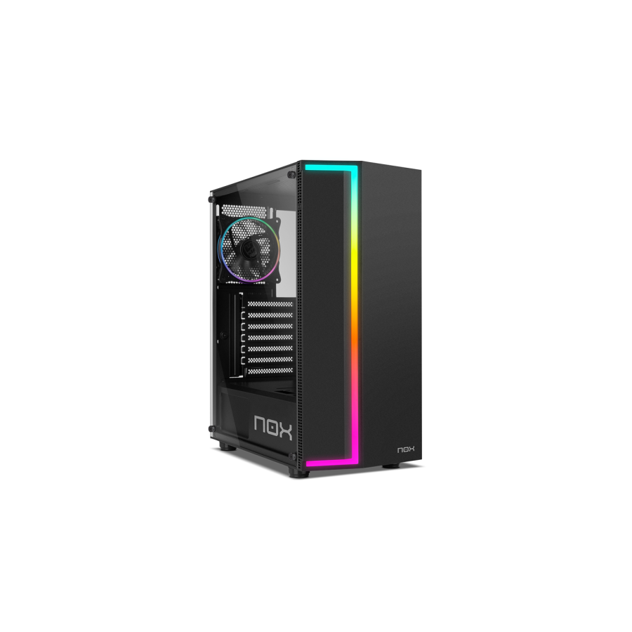 12801-NOX CAJA ATX INFINITY GAMMA. SEMITORRE. ARGB RAINBOW. LATERAL CRISTAL TEMPLADO