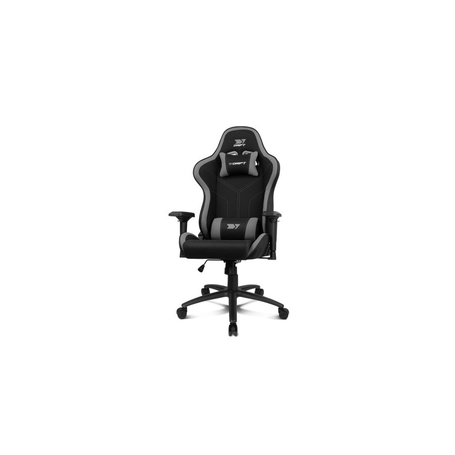 12809-DRIFT DR110BGRAY silla para videojuegos Butaca para jugar Asiento acolchado Negro, Gris