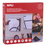 12817-DISPENSADOR 25M CINTA ADHESIVA TIPO VELCRO COLOR BLANCO 20 MM APLI 14903