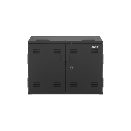 12880-AVer X12 Armario de gestion y carga para dispositivos portatiles Negro