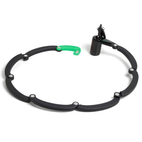 12899-CANDADO ALUM-PLEGABLE OVAL + LAMPARA COLA LED