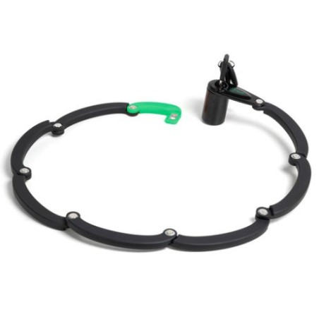 12899-CANDADO ALUM-PLEGABLE OVAL + LAMPARA COLA LED