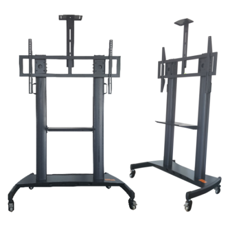 12907-NEWLINE SOPORTE MONITOR (HW86) (Q1´23) SOPORTE MOVIL COMPATIBLE CON PANTALLAS HASTA 86"/135KG