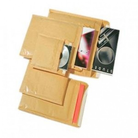 1291-PAQUETE 10 UDS. BOLSA AIR BAG ACOLCHADA ENVIOS ESPECIALES AK-CD KRAFT AUTOADHESIVO MEDIDA INTERIOR 180X165, 9 GRS.