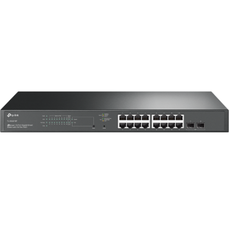 12964-TP-Link TL-SG2218P switch L2/L2+ Gigabit Ethernet (10/100/1000) Energia sobre Ethernet (PoE) 1U Negro