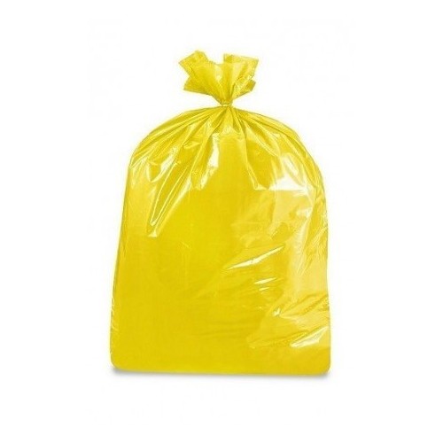 12985-CAJA 30 ROLLOS DE 10 BOLSAS DE BASURA FUERTES 85X105 AMARILLO FORTPLAS BB418