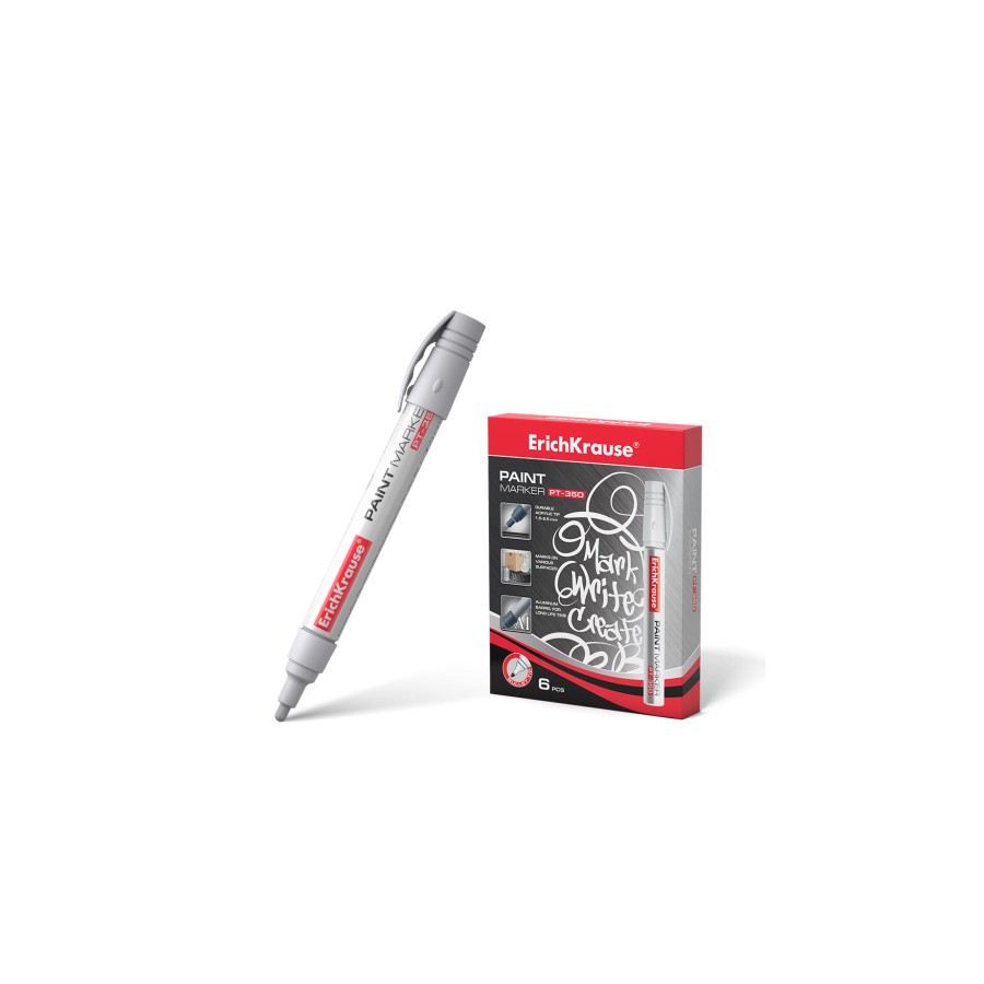 12996-MARCADOR DE PINTURA BLANCO PT-350 ERICH KRAUSE 37293