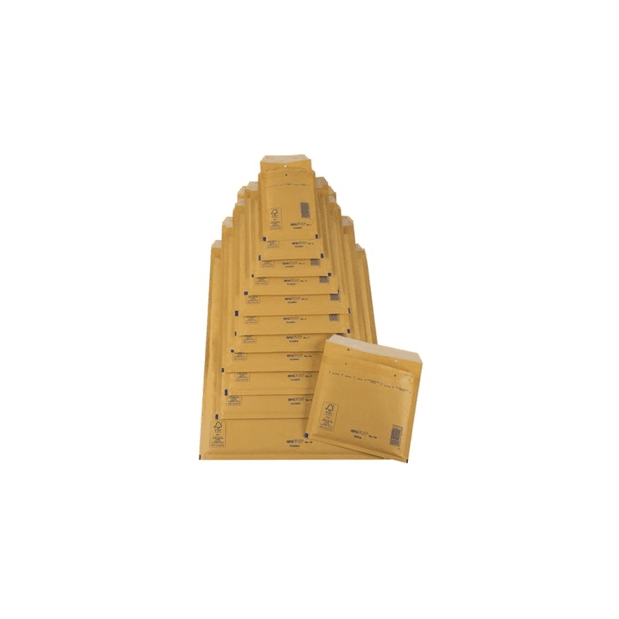 1301-CAJA 50 BOLSAS AIR BAG ACOLCHADA No 20 KRAFT AUTOADHESIVO TAMANO MEDIDA INTERIOR 350X470, PESO 86 GRS. SAM 145999