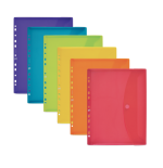 13027-SOBRE POLIPROPILENO A4 MULTITALADRO CIERRE VELCRO 6 COLORES SURTIDOS OXFORD 400113412