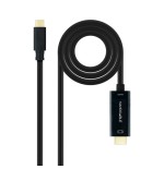 13040-Nanocable Cable Conversor USB-C a HDMI 1.4 4K@30HZ 1.8 m, Negro