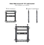 13045-TOOQ SOPORTE VIDEO WALL PARED PANTALLAS 45-70"