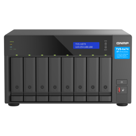13060-QNAP TVS-h874X NAS Torre Ethernet Negro