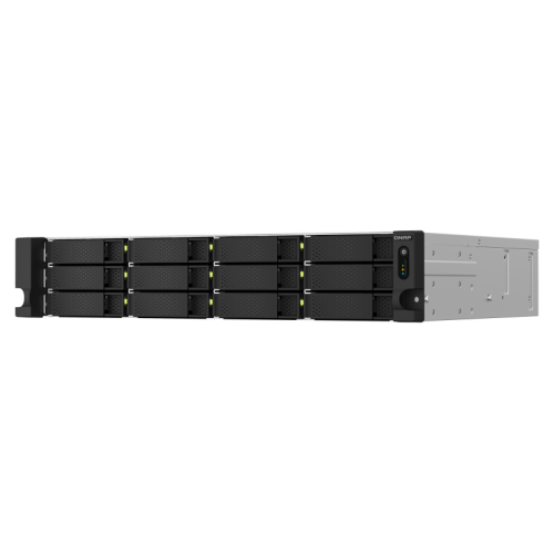 13077-QNAP TS-1264U-RP NAS Bastidor (2U) Ethernet Aluminio, Negro