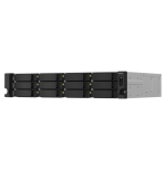 13077-QNAP TS-1264U-RP NAS Bastidor (2U) Ethernet Aluminio, Negro