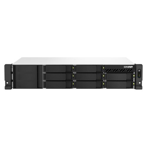 13079-QNAP TS-864EU-RP-8G servidor de almacenamiento NAS Bastidor (2U) Ethernet Negro