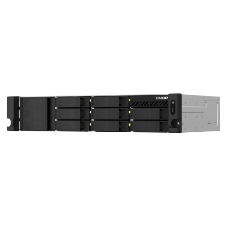 13081-QNAP TS-864EU-8G servidor de almacenamiento NAS Bastidor (2U) Ethernet Negro