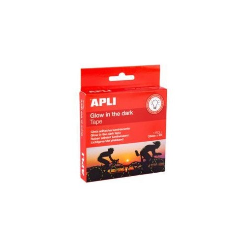 13094-CINTA ADHESIVA LUMINISCENTE 20 MM X 5 M APLI 19235